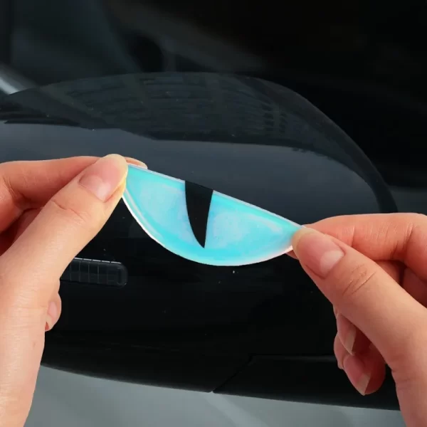 3D Reflective Cute Eyes Motorcycle Sticker – Waterproof Luminous Vinyl Decal for Scooter Windshield, Helmet & Bike Accessories - Image 5