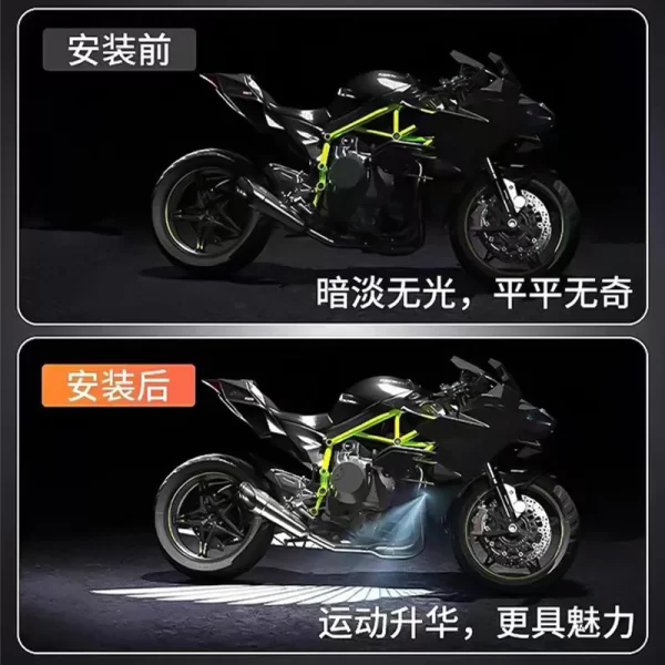Motorcycle Angel Wings Welcome Light Electric Vehicle Universal Modification LED Projection Wings Atmosphere Motorcycle Decorati - Image 3