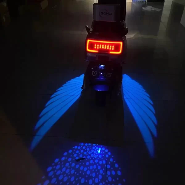 Motorcycle Angel Wings Welcome Light Electric Vehicle Universal Modification LED Projection Wings Atmosphere Motorcycle Decorati - Image 5