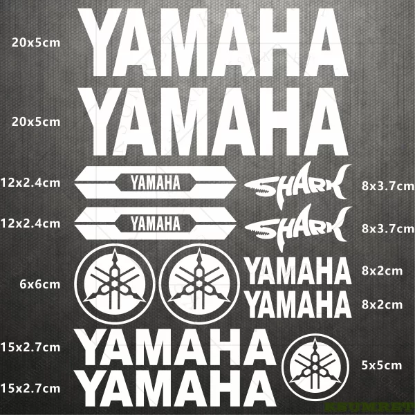 Yamaha Sticker Logo Motorcycle Stickers Helmet Reflective Vinyl Decal Kit 2