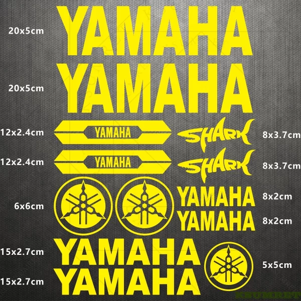 Yamaha Sticker Logo Motorcycle Stickers Helmet Reflective Vinyl Decal Kit 4