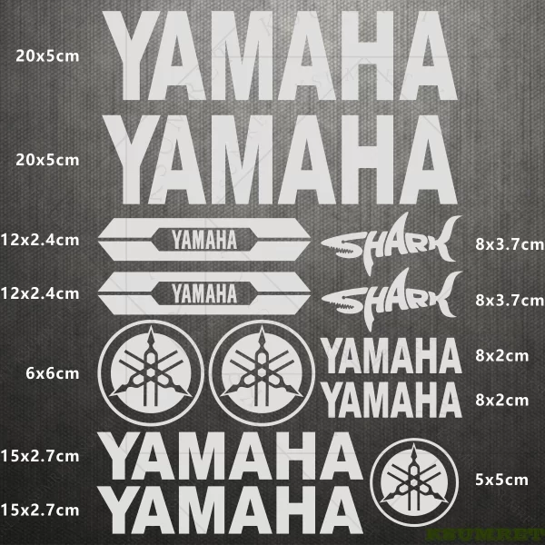 Yamaha Sticker Logo Motorcycle Stickers Helmet Reflective Vinyl Decal Kit 3